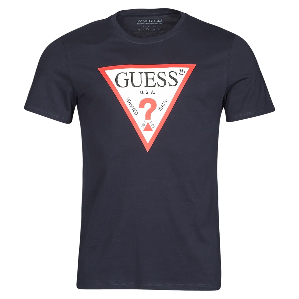 Guess CN SS ORIGINAL LOGO TEE Modrá