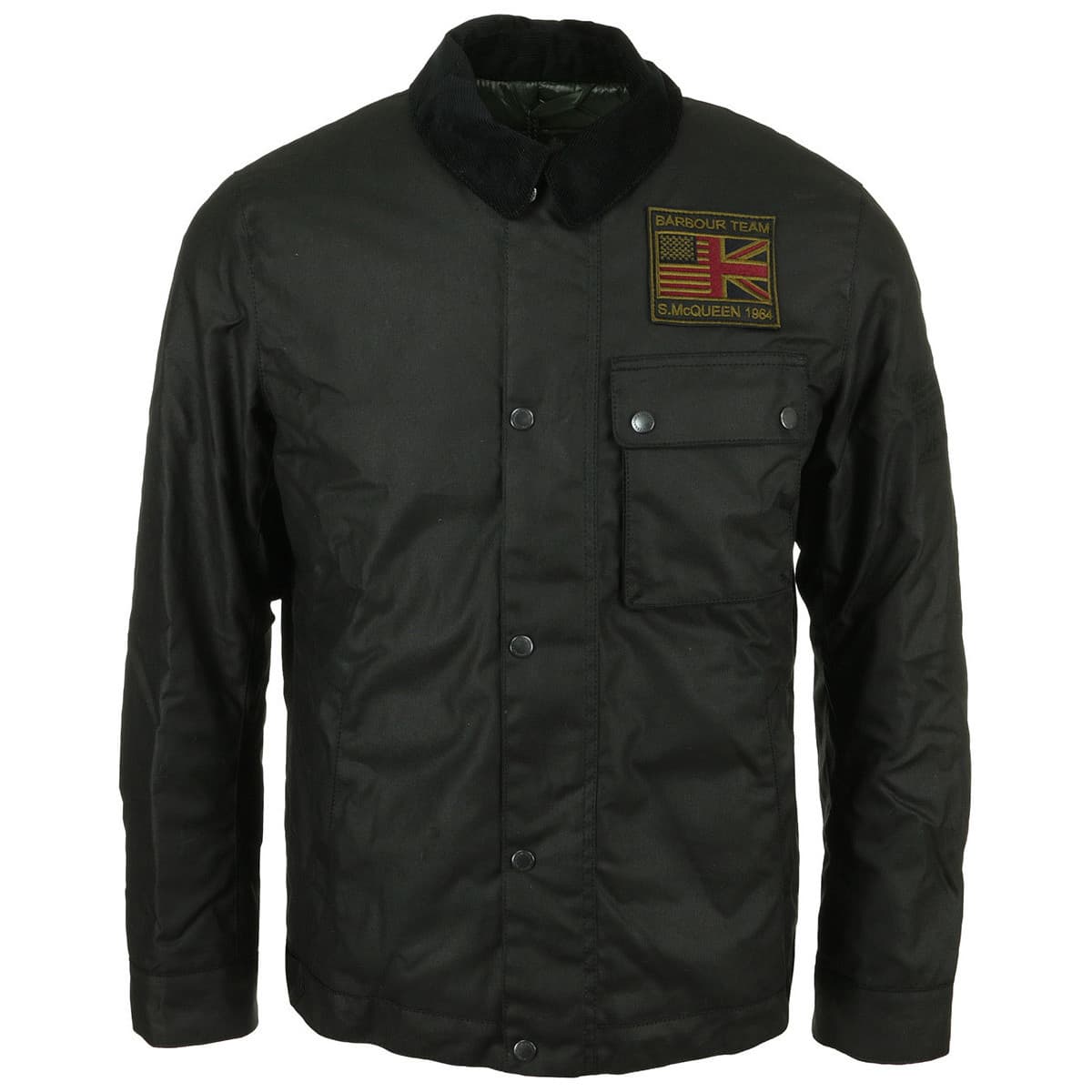 Barbour Steve Mcqueen Workers Wax Jacket Černá