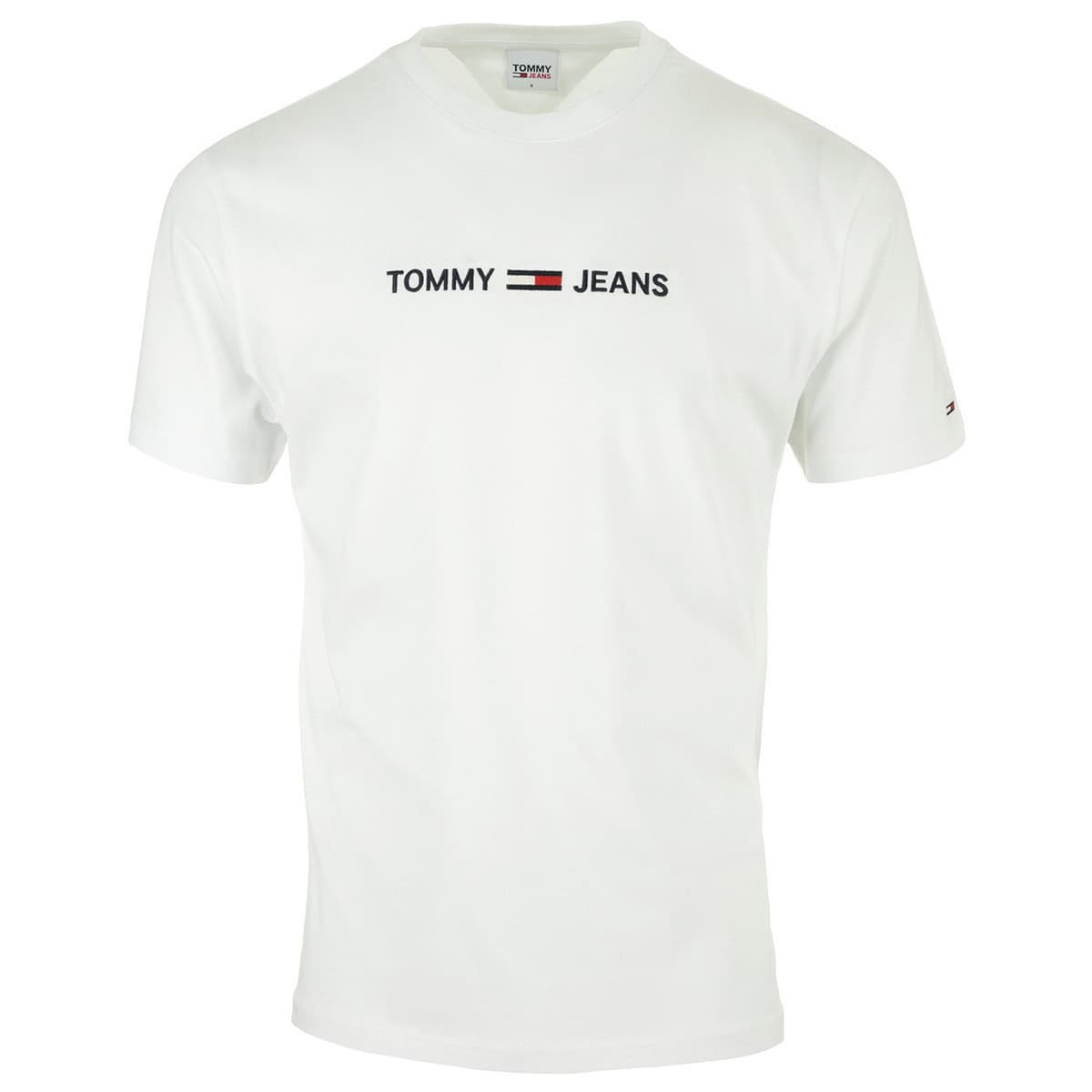 Tommy Hilfiger Straight Logo Tee Bílá