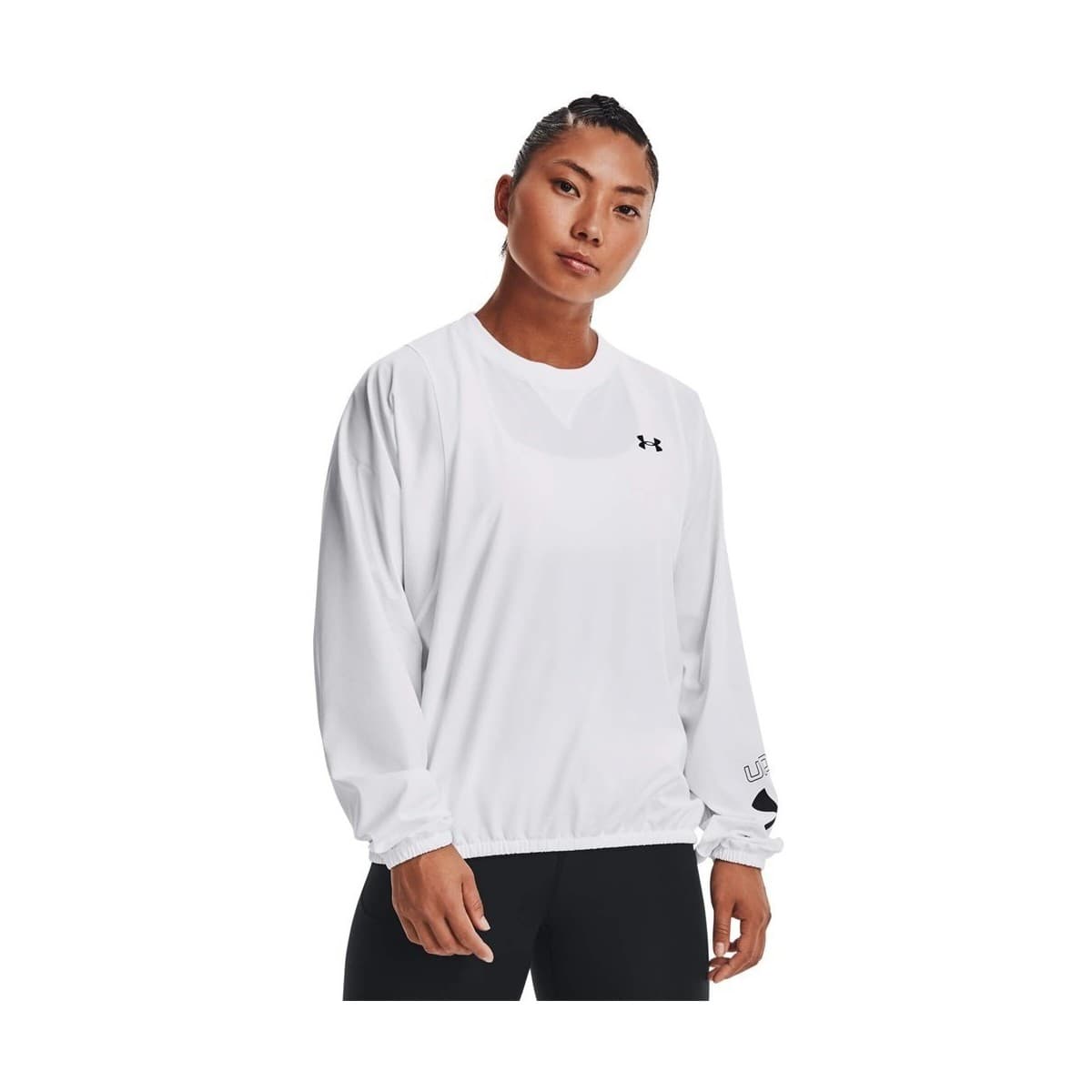 Under Armour Woven Graphic Crew Bílá