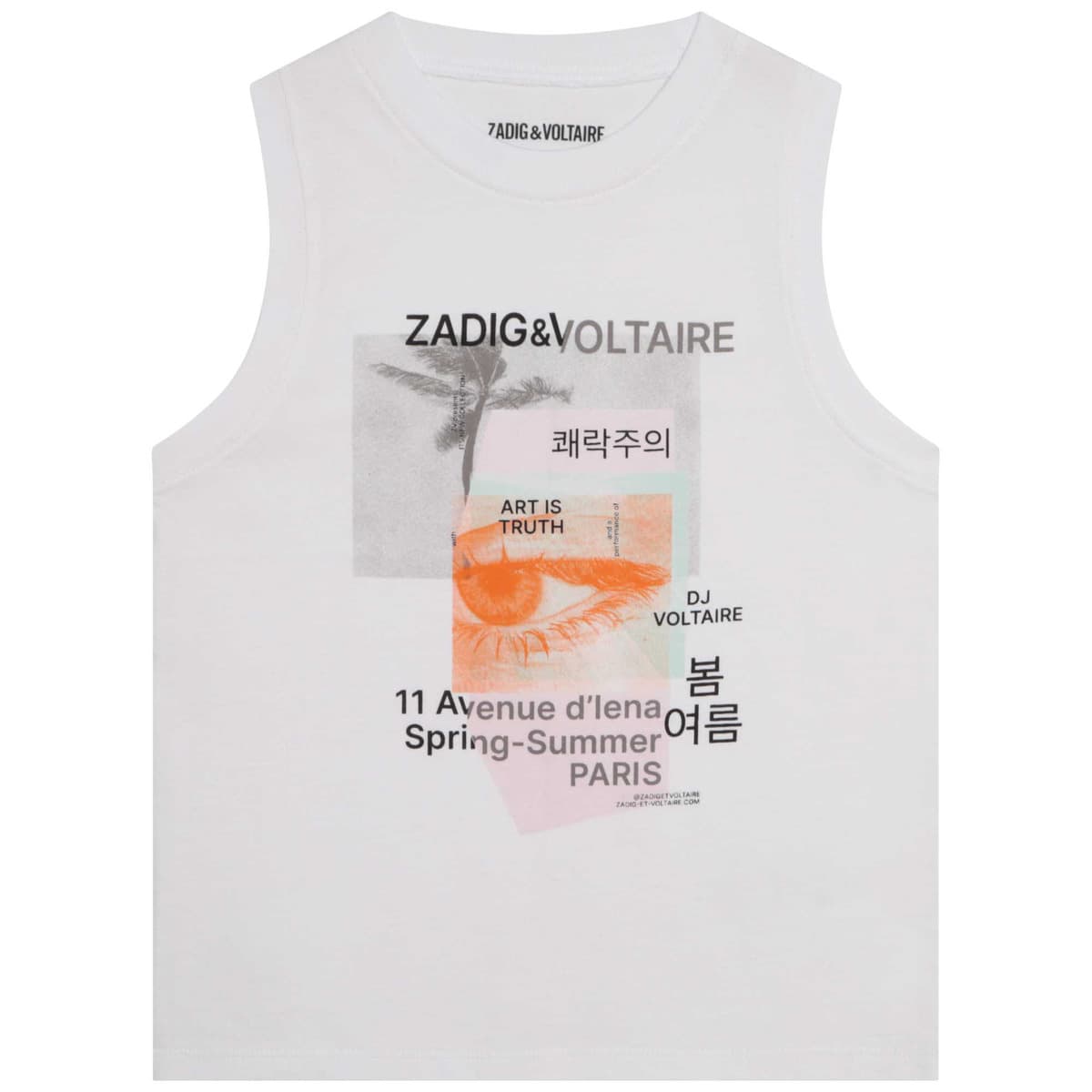 Zadig & Voltaire X15378-10P-C Bílá