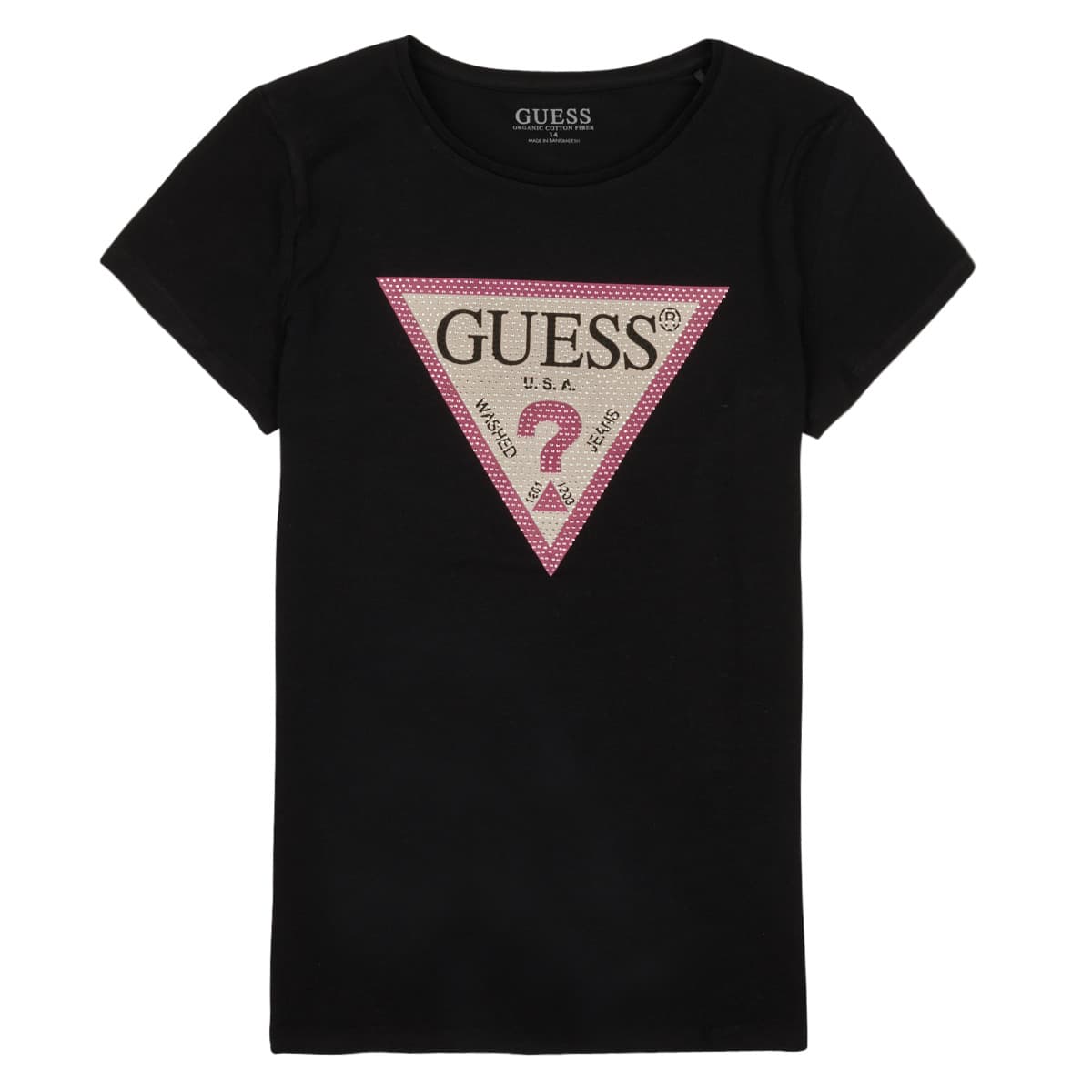 Guess SS T SHIRT Černá