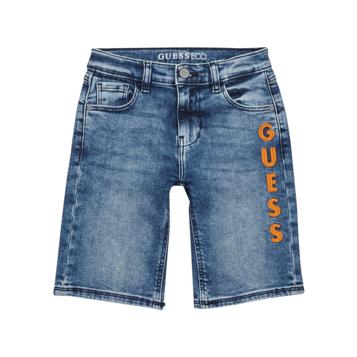 Guess DENIM SHORT Modrá