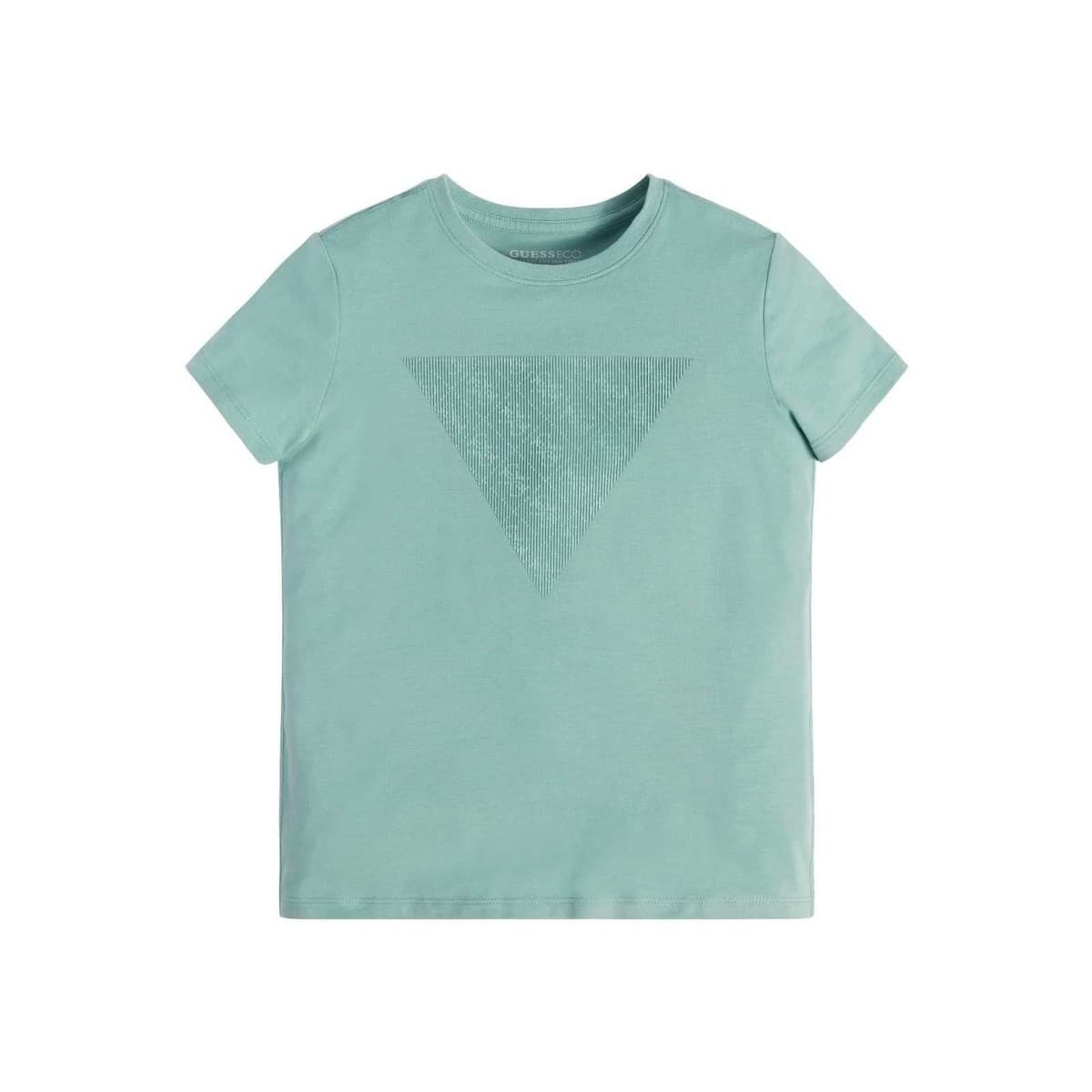 Guess SS T SHIRT Modrá