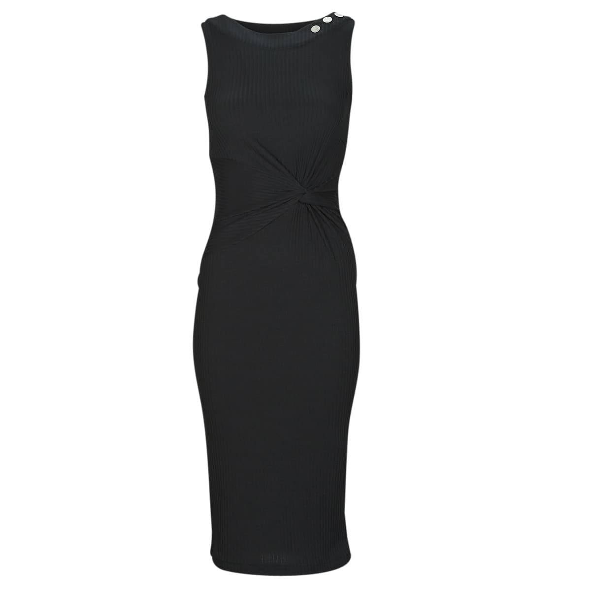 Guess SL ERNESTINE KNOT DRESS Černá