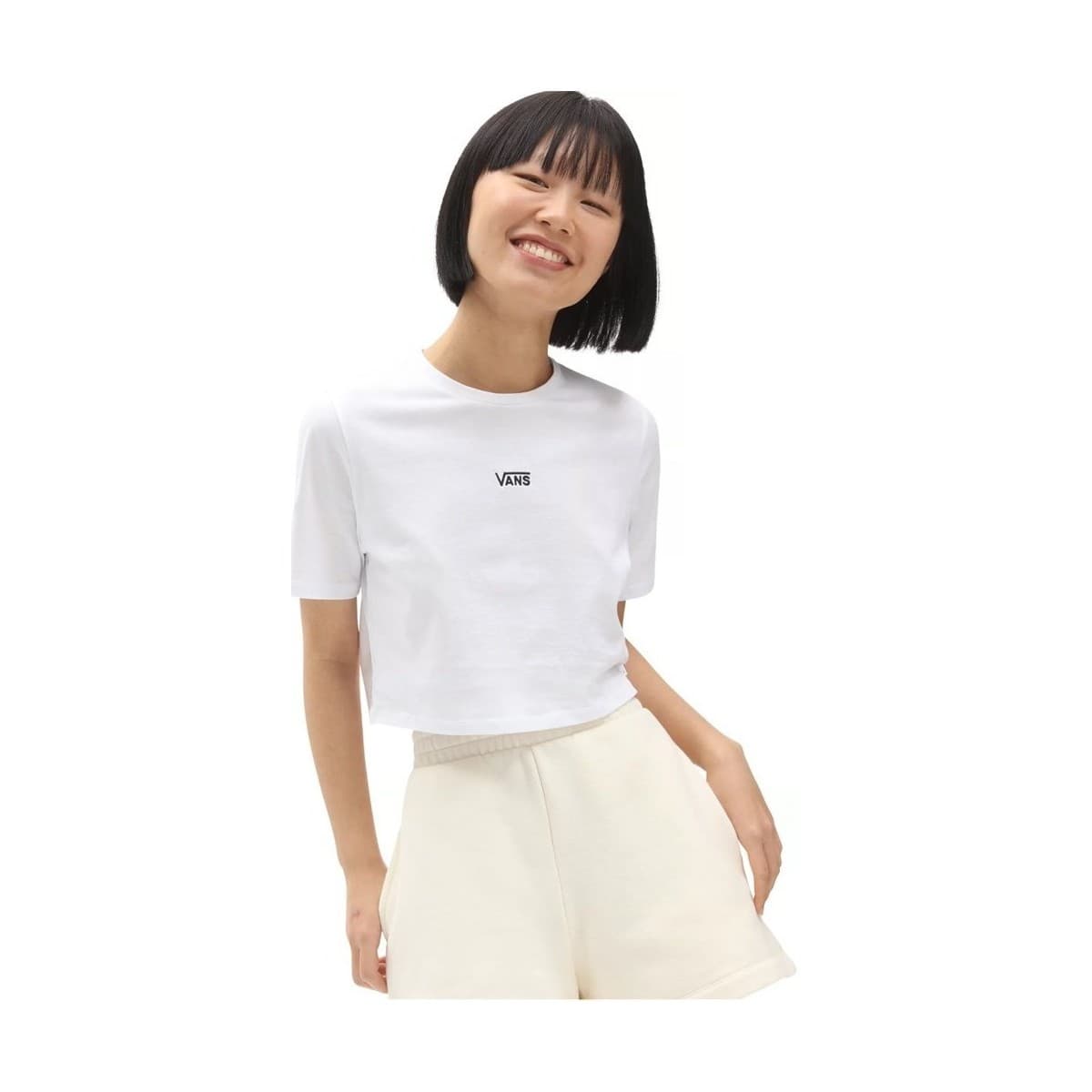 Vans Flying V Crop Crew Bílá