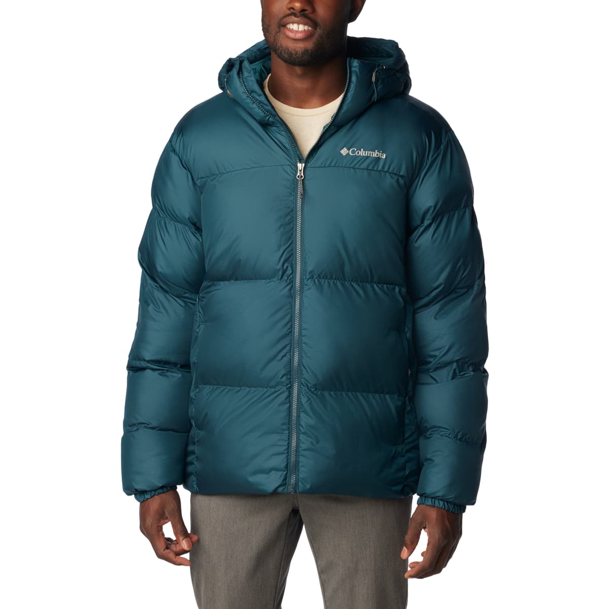 Columbia Puffect Hooded Jacket Modrá