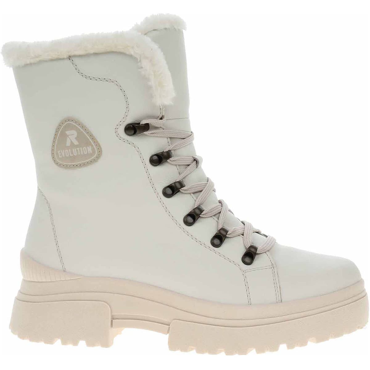 Rieker Dámská kotníková obuv W0372-80 weiss Bílá