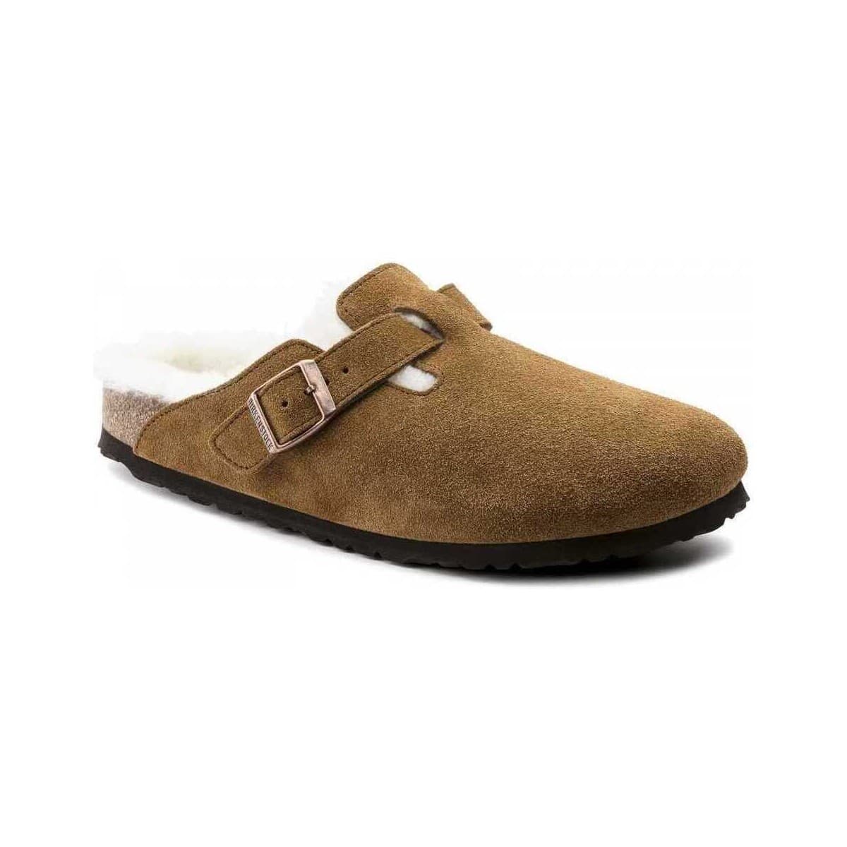 BIRKENSTOCK Boston shearling leve Hnědá