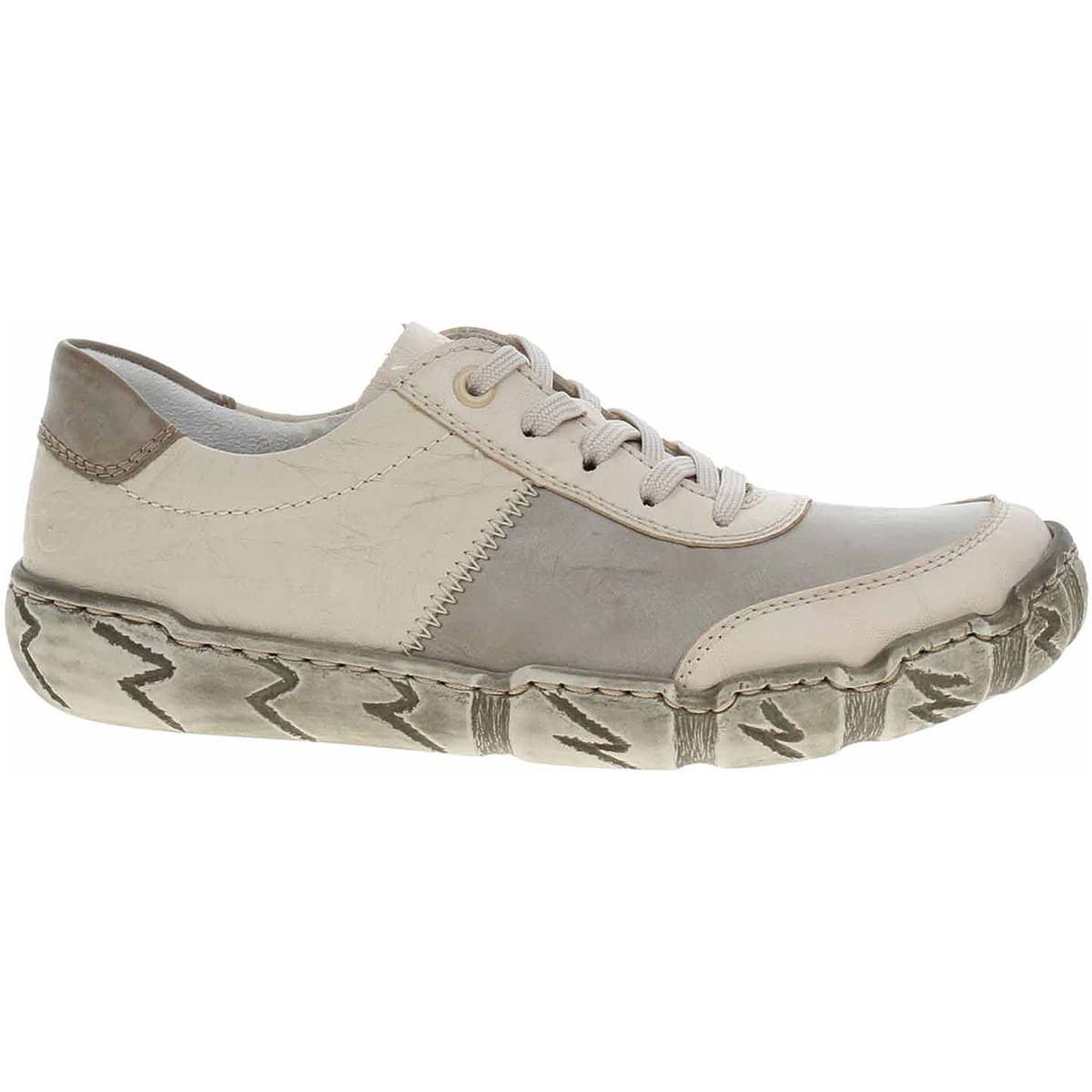 Rieker Dámské polobotky L0303-60 beige kombi Béžová