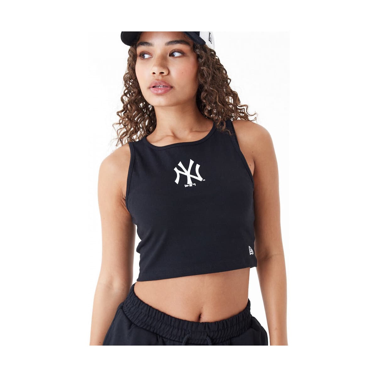 New-Era Mlb le crop tank neyyan Černá