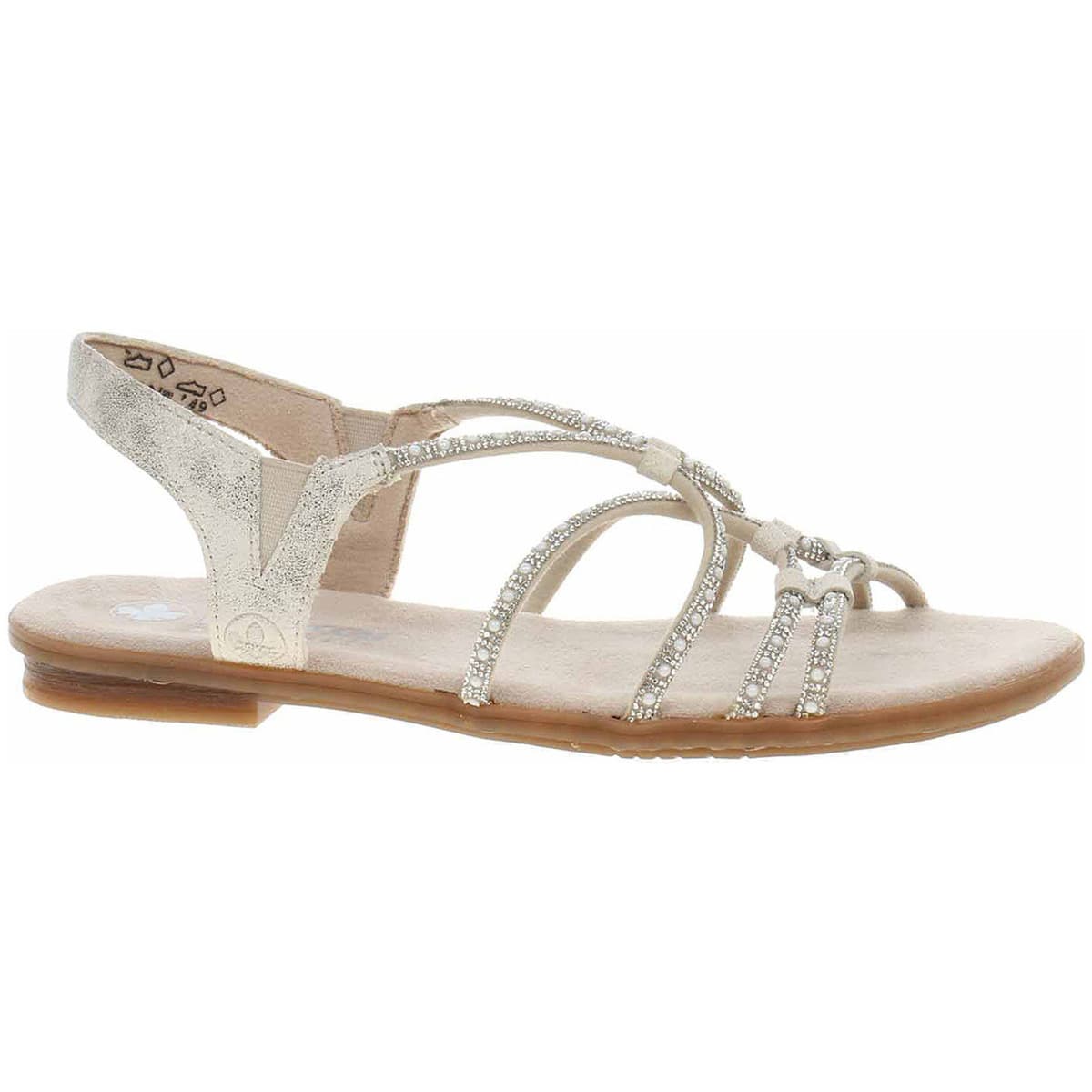 Rieker Dámské sandály 64270-60 beige Béžová