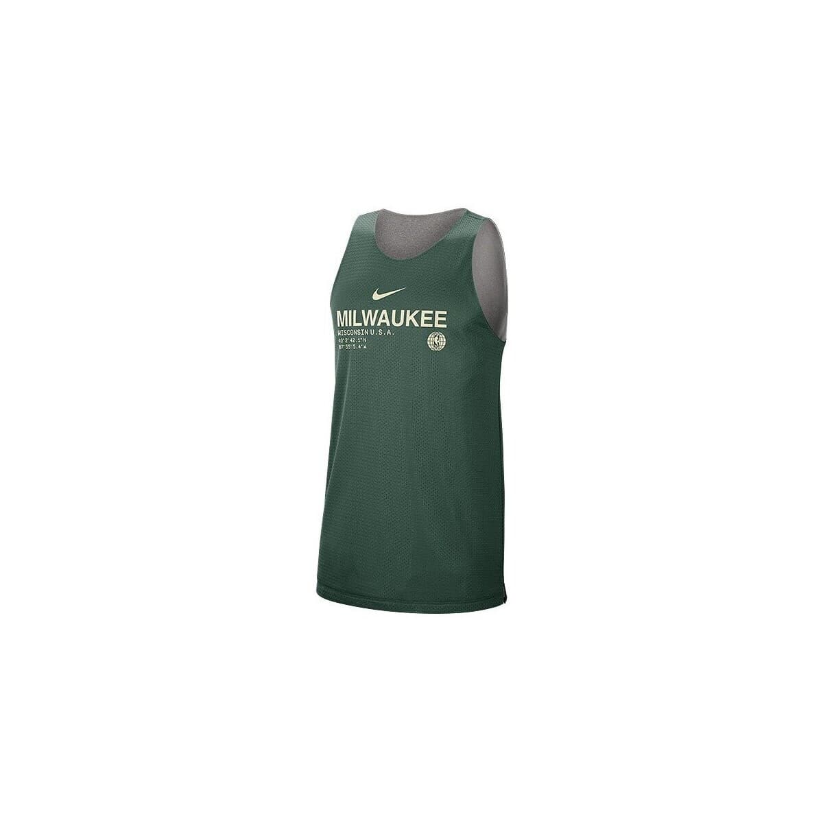 Nike Nba Milwaukee Bucks Standard Issue Reversible Zelená