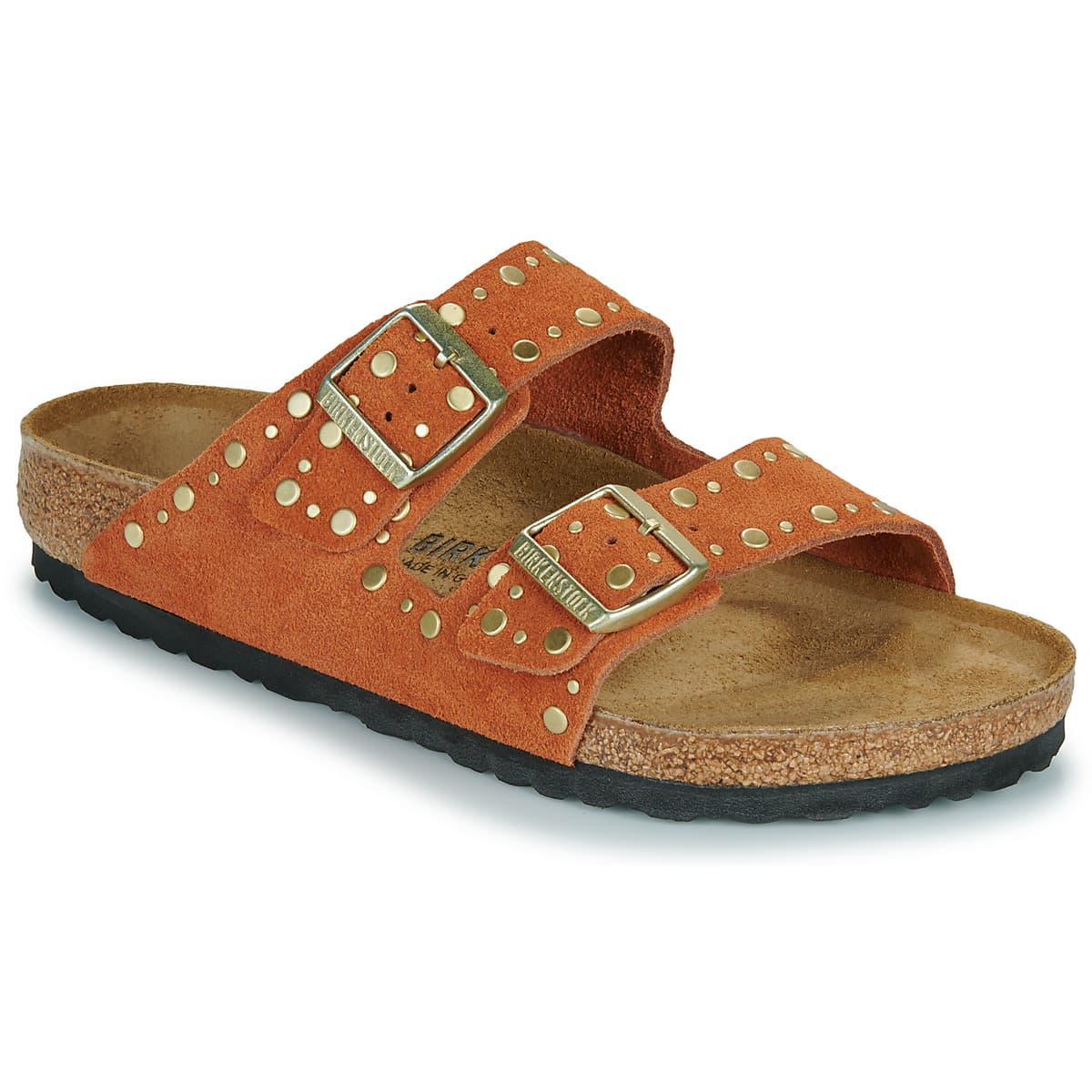 BIRKENSTOCK Arizona Rivet LEVE Dark Rust Hnědá