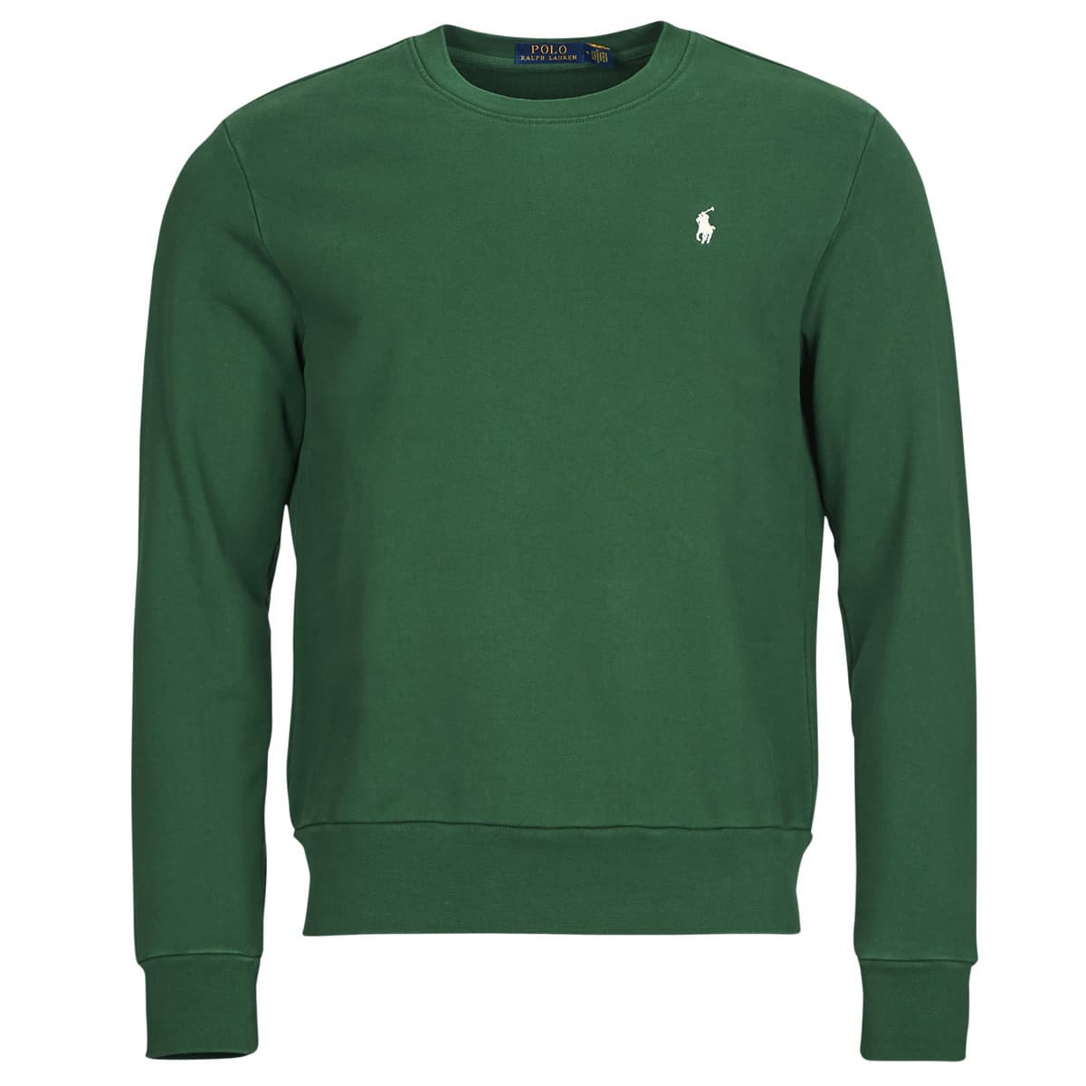 Polo Ralph Lauren SWEAT COL ROND MOLLETONNE TERRY Zelená