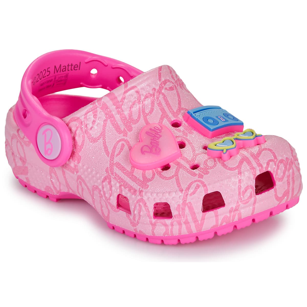 Crocs Mattel Pink Barbie Cls Clg T Růžová