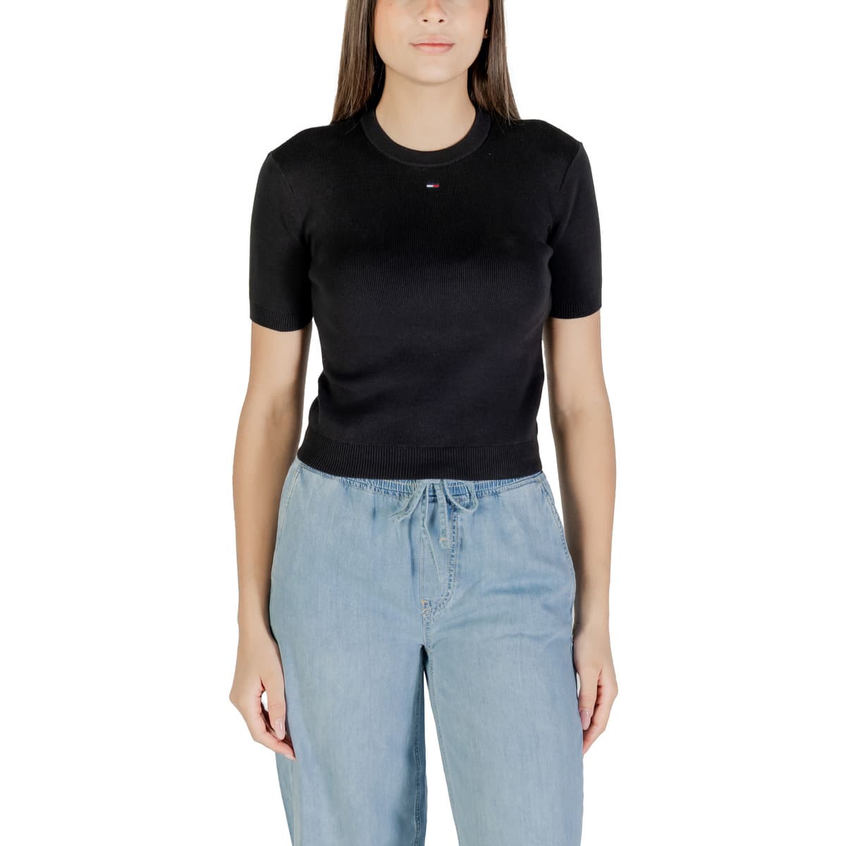 Tommy Hilfiger TJW ESSENTIAL SS SWE DW0DW19336 Černá