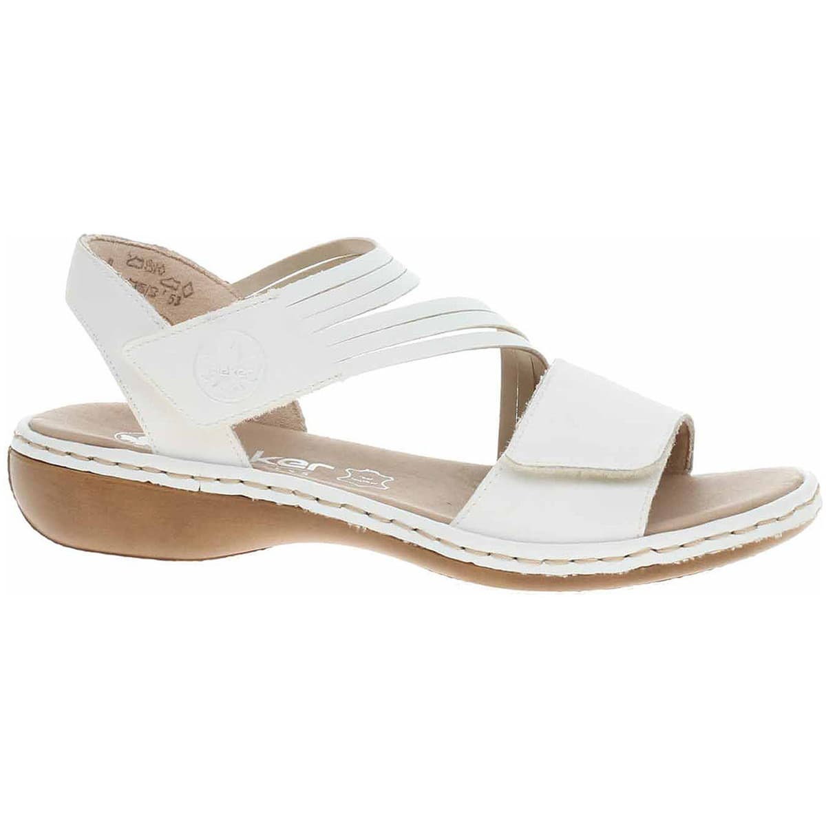 Rieker Dámské sandály 65964-80 weiss Bílá