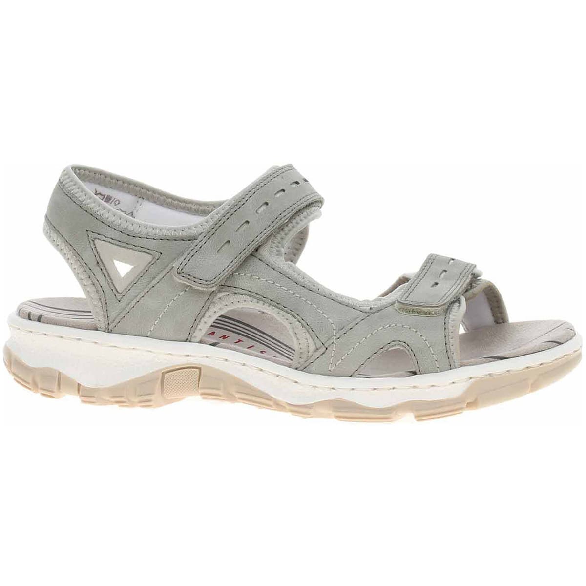 Rieker Dámské sandály 68866-40 grau Šedá