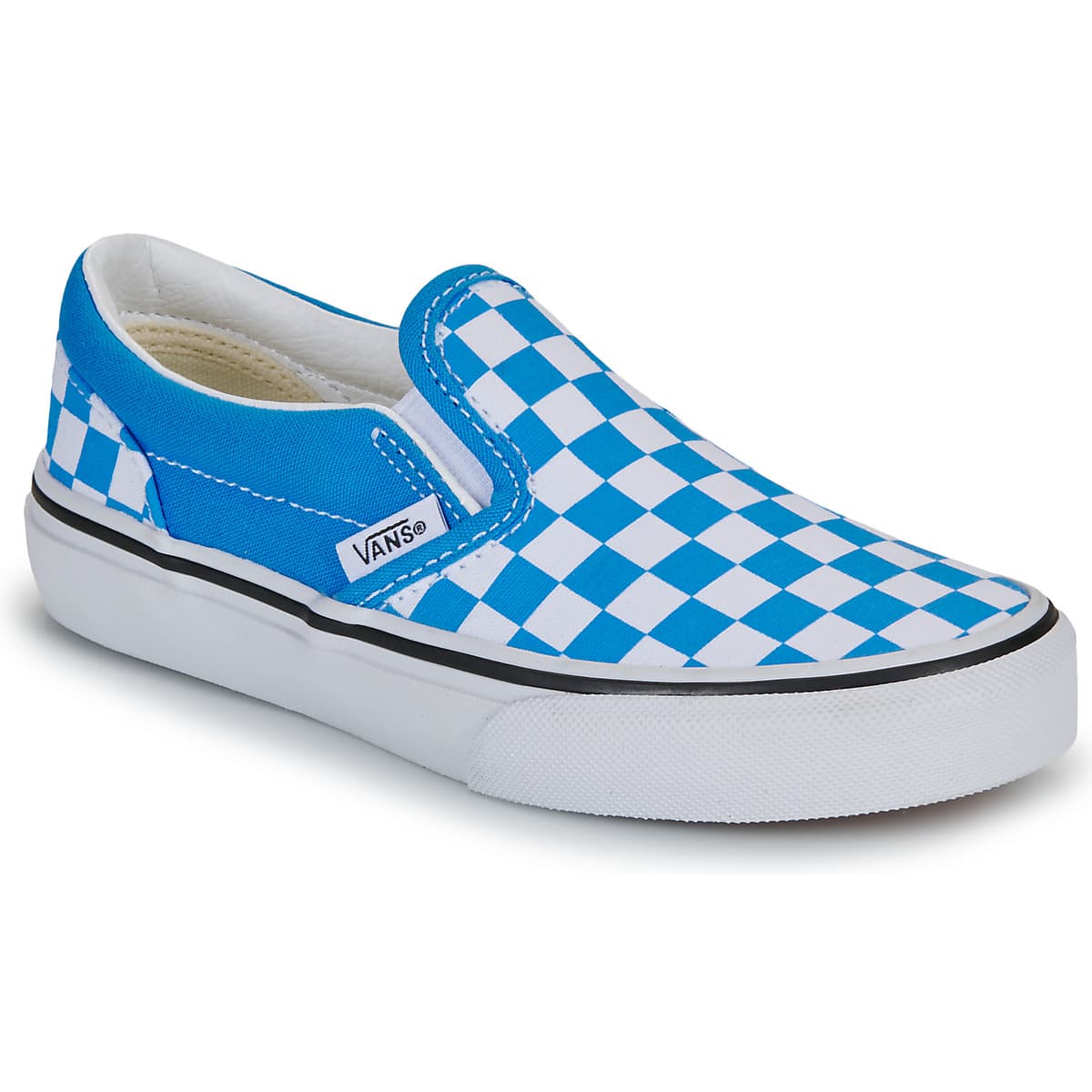 Vans Classic Slip-On COLOR THEORY CHECKERBOARD Bright Azure Modrá