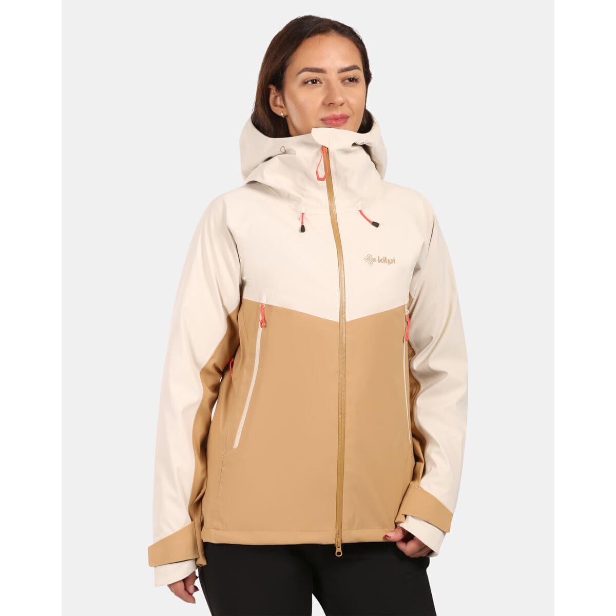 Kilpi Dámská hardshellová bunda TRINITY-W Béžová
