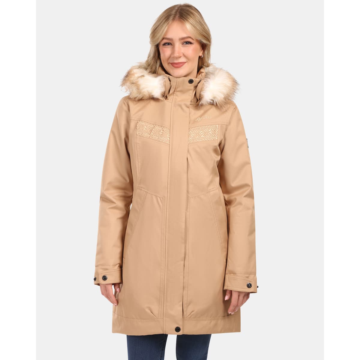 Kilpi Dámský zimní kabát PERU-W Béžová