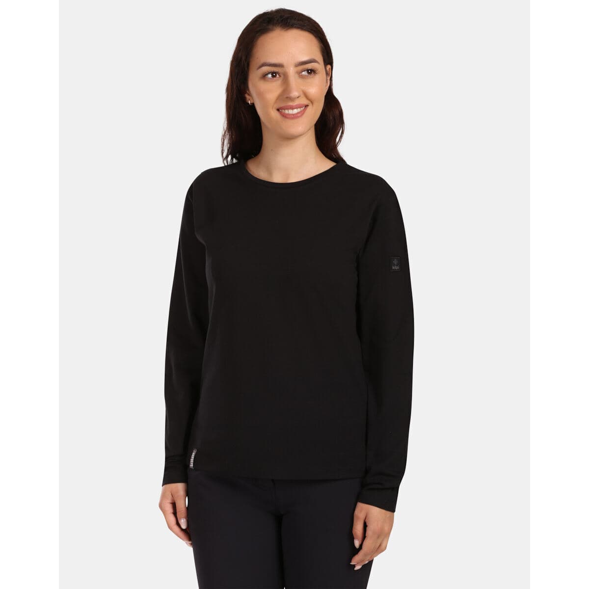 Kilpi Dámské bavlněné tričko s dlouhým rukávem PROMOX-W Černá